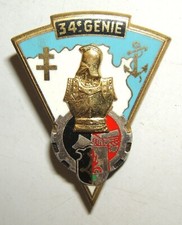 INSIGNE 34° REGIMENT DU GENIE - Drago