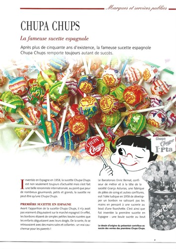 Document publicitaire chupa - document,