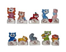 Série complète de 10 fèves La ronde des pains - Ils sont comme chat 2014