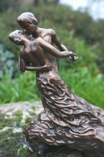 CC03  FIGURINE STATUETTE LA VALSE CAMILLE CLAUDEL MAGNIFIQUE MUSEE 19CM REPLICA