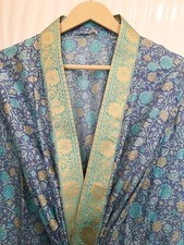 Peignoir Midi En Soie Pure