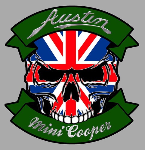 Austin mini cooper skull - cooper,