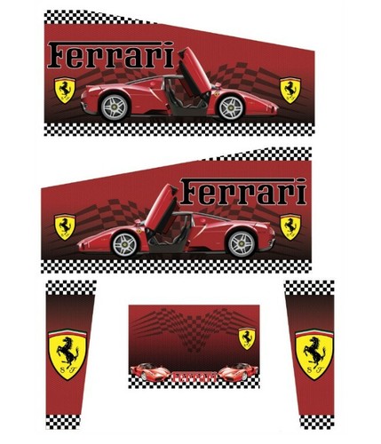 Stickers ferrari pour pincab - stickers ferrari,