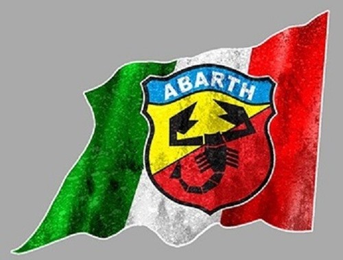 Abarth right flag droit - abarth,