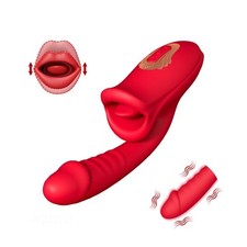 Vibro Rabbit Lipscock 14 x 3.5cm bouche langue cunnilingus vibromasseur rabbit