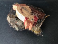 Lot 14 - jouets anciens miniatures en bois - Poule et poussins  - Erzgebirge