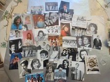 55 Cartes Photos Publicitaires  Chanteurs, chanteuses, groupes années 60-70