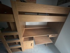 lit superposé avec bureau
