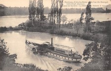 CPA 73 CHANAZ / LE CANAL DE SAVIERE / BATEAU A VAPEUR