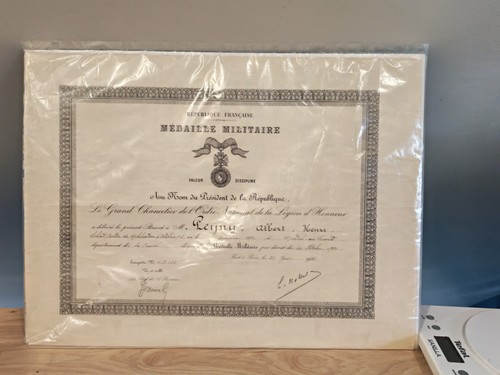 Diplome medaille militaire - diplome,