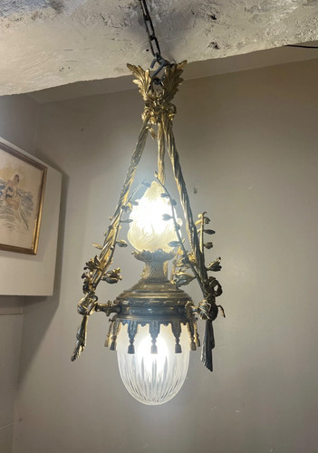 Lanterne bronze doré - lanterne,