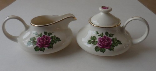 Antique HARKER Pottery Sugar