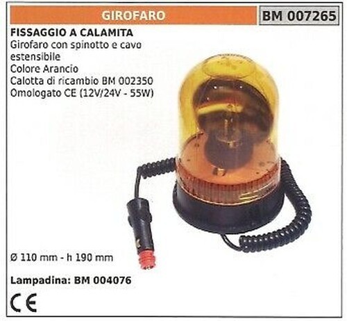 Girophare couleur orange avec - couleur,