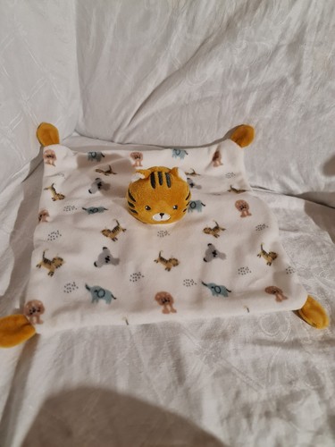 Doudou plat carré tigre - carrÉ,