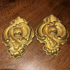 Paire de cache Clous et/ou Pitons d’époque 19 ème de style Rocaille