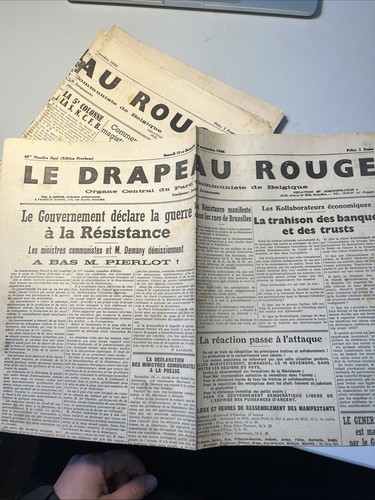 Drapeau rouge 1944 1945 - le,