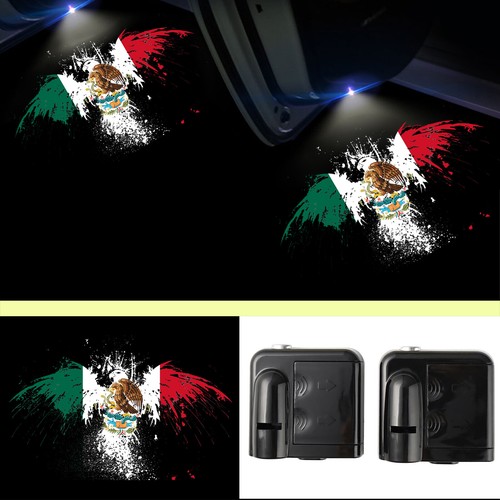 2pcs mexican eagle - eagle, flag