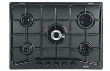 Delonghi FFN57ASV Table de Cuisson 5 Feux 70CM 1 Triple Couronne Noir