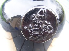 bouteille ancienne verre soufflé sceau Chateau GISCOURS 1990 antique seal bottle