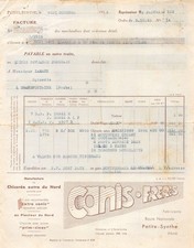 FACTURE  1933 CANIS FRERES A