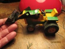 Ancien Petit Tracteur en Tôle & Plastique TONKA Tractopelle années 70