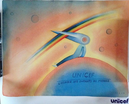 Rare affiche unicef - rare, //