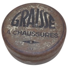 Boite de graisse à chaussures 1958 armée française Algérie