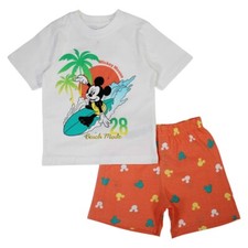 Ensemble garçon Mickey, Lilo & Stitch. Couleur orange. Cadeau pour enfant de 2 à