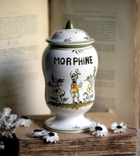 French Ceramic Morphine Jar