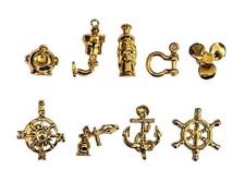 Série complète de 9 fèves Instruments de marine 2001