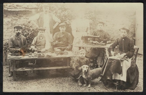 Cpa carte photo - cpa, atelier