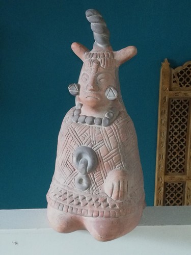 Statuette maya ancienne en - statuette,