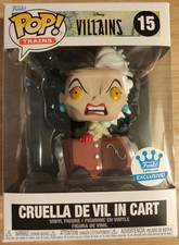 Funko Pop! Disney  - CRUELLA DE VIL IN CART - Funko Exclusive  #15 + Protector
