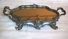 Centre de table rocaille, en métal argenté - style Louis XV, vers 1900