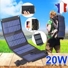 Panneau solaire Chargeur pliable 20W expédition rapide de France
