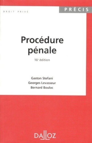 Procédure pénale bernard - procédure,