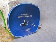 Ancien Cendrier Coupelle Gitanes Internationales Publicitaire Gien France  Bleu