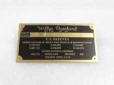 Laiton Données Plaque Break