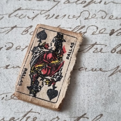 Carte jouer ancienne - a,