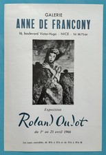 Roland OUBLOT (1897-1981) Affiche Originale de 1966 Anne De Francony Galerie