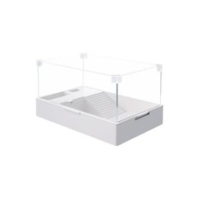 Habitat pour tortue en verre