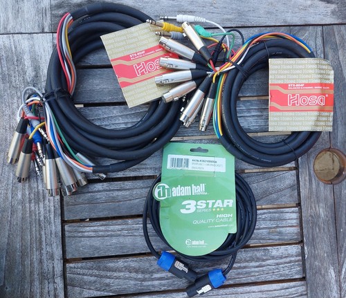 Lot câbles audio xlr - xlr, jack