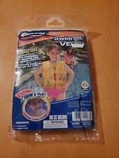 NEW Banzai Inflatable SWIM VEST Turtle & Crab Fits 30 - 50 lbs Kids Safety Pool