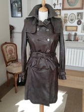 Trench Gérard Darel cuir brun