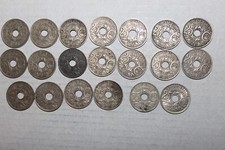 lot de 20 monnaies de 25 centimes lindauer années différentes