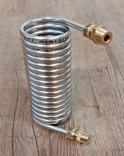 Spiral 2,5m Tuyaux en Acier Inoxydable 6x0, 5mm Aisi 316L 1.4404 Avec I-ø 42mm