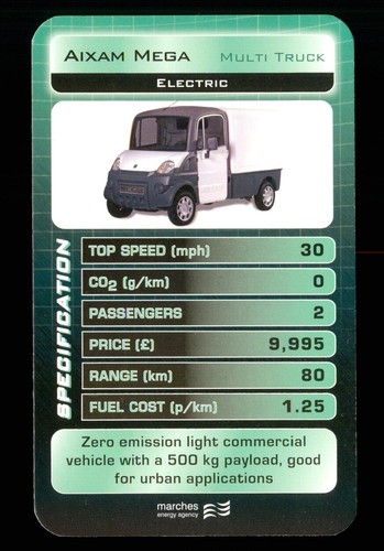 Info card eco vehicle - card,