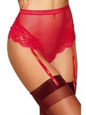 String rouge taille haute avec