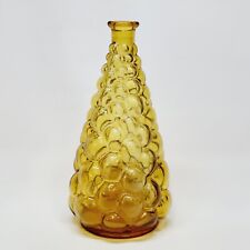 Bouteille Carafe Empoli Made In Italy En Verre Ambré Sans Bouchon Vintage