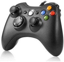 Manette Xbox 360 PC Windows Filaire Pour Console Original Double Vibration Neuf